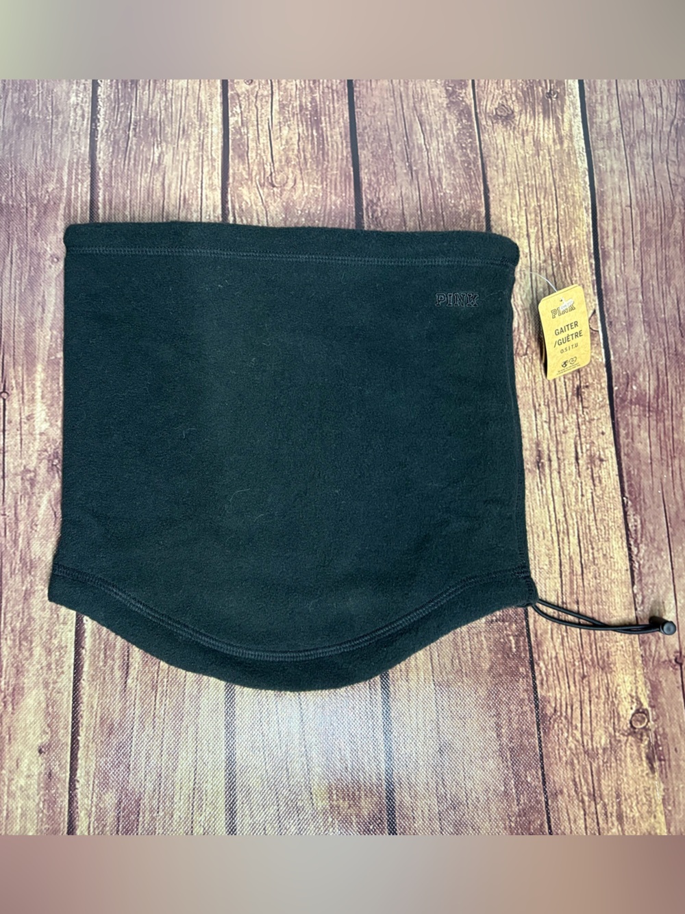 Victoria Secret Pink Fleece Neck Draw String Gaiter New With Tags